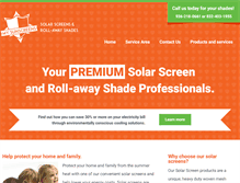 Tablet Screenshot of mysunscreens.com